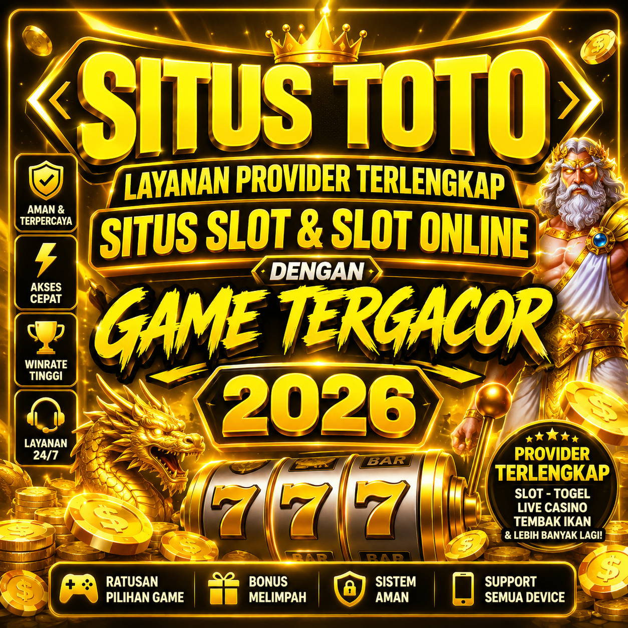 Situs Toto : Layanan Provider Terlengkap Situs Slot & Slot Online Dengan Game Tergacor 2026